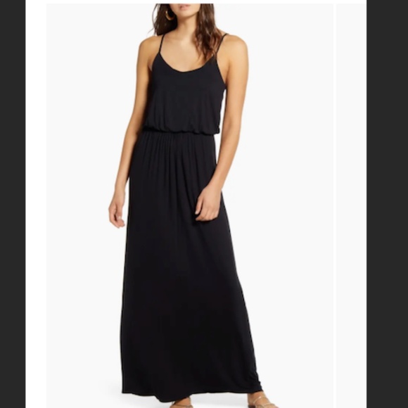 BP Maxi Dress – Ultra-Skinny Straps, Scoop Neckline, Lightweight & Comfortable - Picture 1 of 7